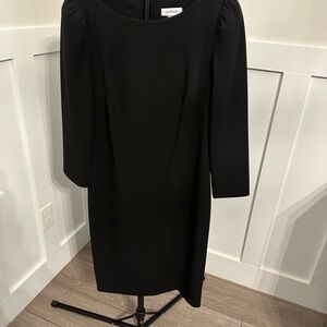 Calvin Klein Black Long Sleeve Dress